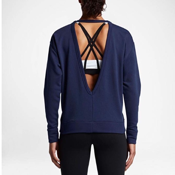nike open back sweatshirt